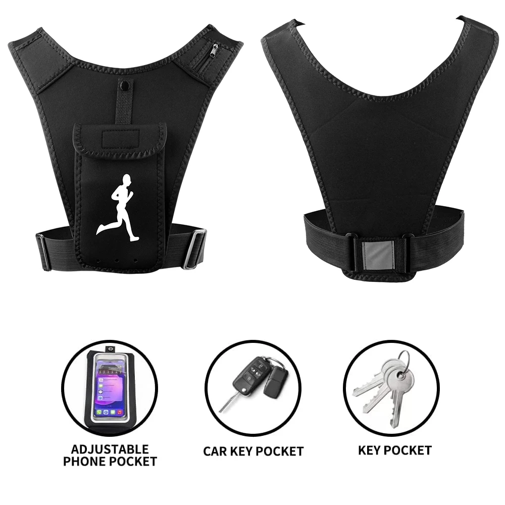 Gilet Support de téléphone pour sports unisex - سترة رياضية لحمل الهاتف للجنسين